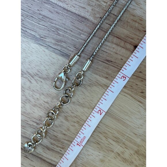 Brighton Pendant Necklace Double Dangle, Silver Plated, Casual, Vacation - Picture 7 of 7